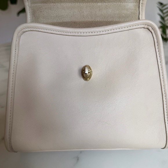 COACH Vintage Regina Top Handle Satchel Turnlock Crossbody Bag 9983 Bone Leather - Picture 6 of 16